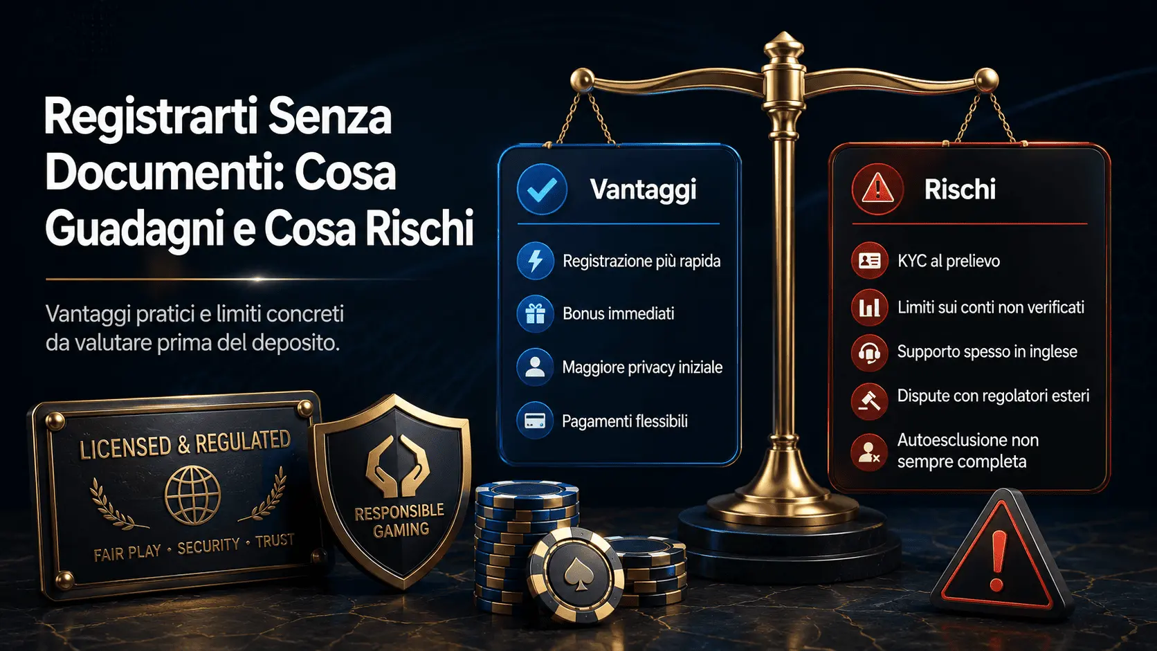 Cosa Guadagni e Cosa Rischi