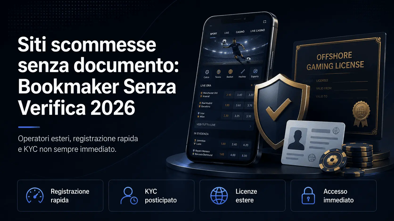 Siti scommesse senza documento